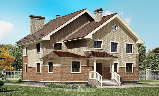 300-004-Л Проект двухэтажного дома, огромный коттедж из теплоблока Севастополь | Проекты домов от House Expert
