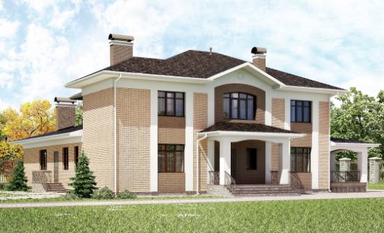 520-001-П Проект трехэтажного дома, большой домик из арболита Севастополь | Проекты домов от House Expert