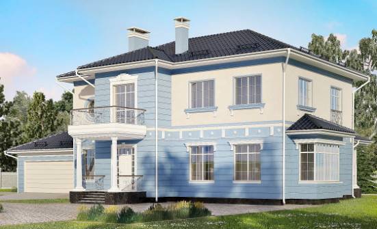 285-003-Л Проект двухэтажного дома, гараж, огромный дом из кирпича Севастополь | Проекты домов от House Expert
