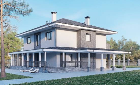 250-004-Л Проект двухэтажного дома, просторный домик из арболита Севастополь | Проекты домов от House Expert