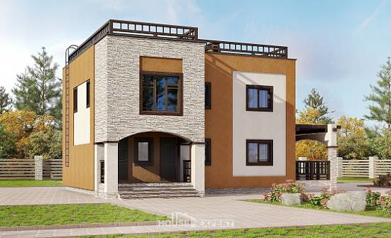 150-010-Л Проект двухэтажного дома, недорогой домик из кирпича Севастополь | Проекты домов от House Expert