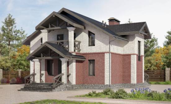 160-014-Л Проект двухэтажного дома, бюджетный загородный дом из газосиликатных блоков Севастополь | Проекты домов от House Expert