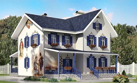 180-003-П Проект двухэтажного дома, небольшой домик из кирпича Севастополь | Проекты домов от House Expert
