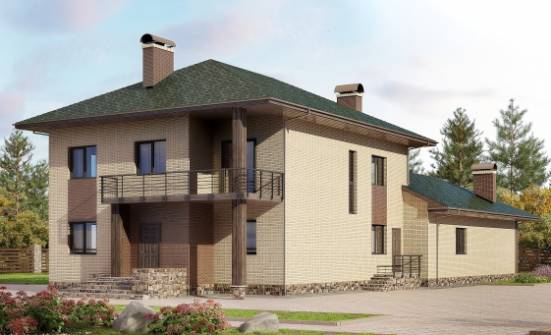 305-003-П Проект двухэтажного дома, красивый коттедж из керамзитобетонных блоков Севастополь | Проекты домов от House Expert