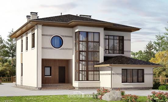 345-001-П Проект двухэтажного дома, классический домик из газосиликатных блоков Севастополь | Проекты домов от House Expert