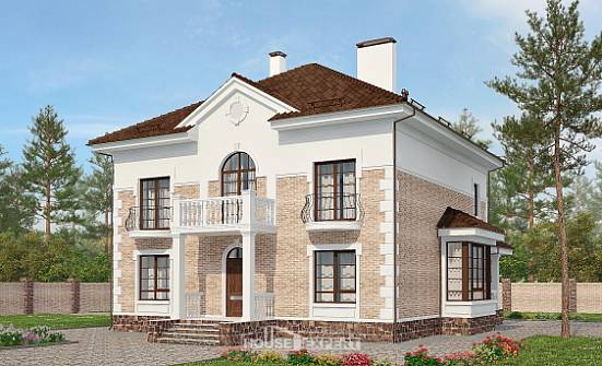 220-008-П Проект двухэтажного дома, просторный дом из кирпича Севастополь | Проекты домов от House Expert