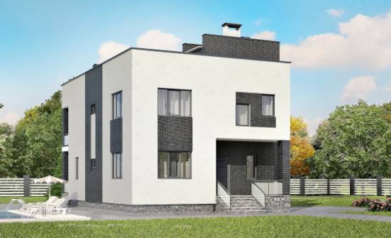 225-001-П Проект двухэтажного дома, классический коттедж из теплоблока Севастополь | Проекты домов от House Expert
