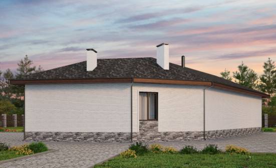 145-001-Л Проект бани из поризованных блоков Севастополь | Проекты одноэтажных домов от House Expert