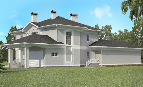 360-001-П Проект двухэтажного дома, гараж, классический дом из кирпича Севастополь | Проекты домов от House Expert