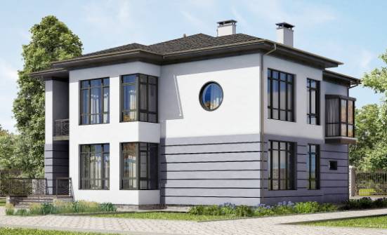 300-006-Л Проект двухэтажного дома и гаражом, уютный домик из кирпича Севастополь | Проекты домов от House Expert