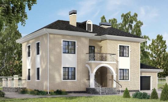 180-006-П Проект двухэтажного дома, гараж, просторный дом из кирпича Севастополь | Проекты домов от House Expert
