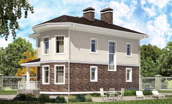 120-001-Л Проект трехэтажного дома, классический коттедж из поризованных блоков Севастополь | Проекты домов от House Expert