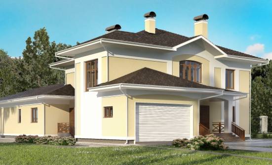 375-002-Л Проект двухэтажного дома, гараж, современный домик из кирпича Севастополь | Проекты домов от House Expert