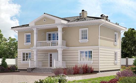 210-005-Л Проект двухэтажного дома, красивый дом из поризованных блоков Севастополь | Проекты домов от House Expert