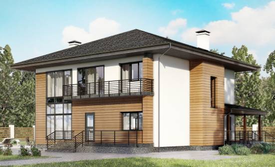 245-001-П Проект двухэтажного дома, классический дом из газосиликатных блоков Севастополь | Проекты домов от House Expert
