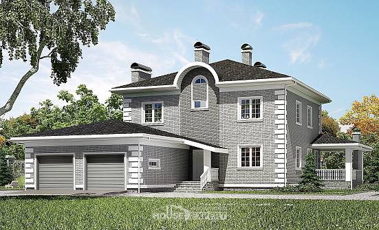 245-004-Л Проект двухэтажного дома, гараж, красивый дом из кирпича Севастополь | Проекты домов от House Expert