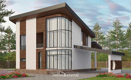 230-001-П Проект двухэтажного дома мансардой, красивый загородный дом из кирпича Севастополь | Проекты домов от House Expert