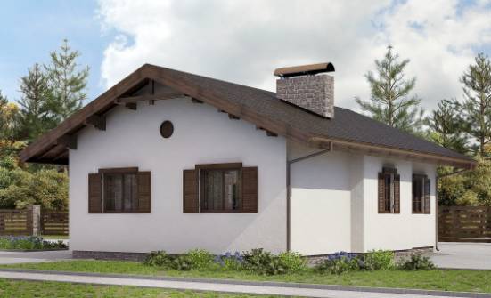 090-002-П Проект одноэтажного дома, бюджетный домик из кирпича Севастополь | Проекты домов от House Expert