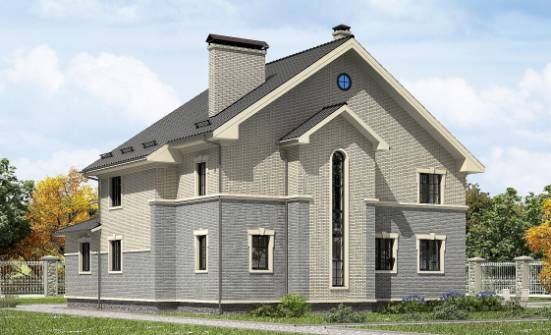300-004-П Проект двухэтажного дома, огромный домик из теплоблока Севастополь | Проекты домов от House Expert