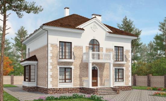 220-008-П Проект двухэтажного дома, просторный дом из кирпича Севастополь | Проекты домов от House Expert