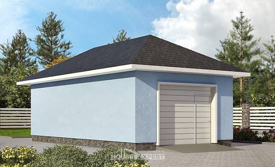 040-001-Л Проект гаража из блока Севастополь | Проекты домов от House Expert