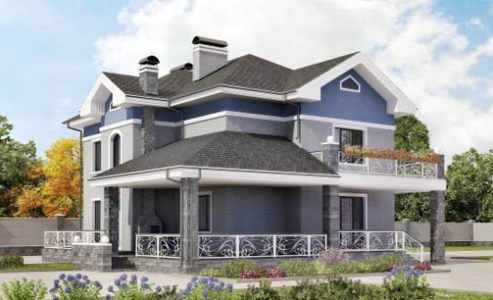 200-006-Л Проект двухэтажного дома, современный загородный дом из кирпича Севастополь | Проекты домов от House Expert