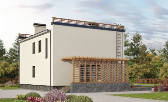 215-002-Л Проект двухэтажного дома, средний дом из газобетона Севастополь | Проекты домов от House Expert