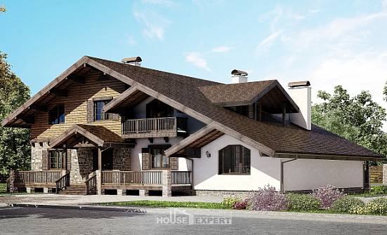 320-002-П Проект двухэтажного дома с мансардным этажом, большой дом из кирпича Севастополь | Проекты домов от House Expert