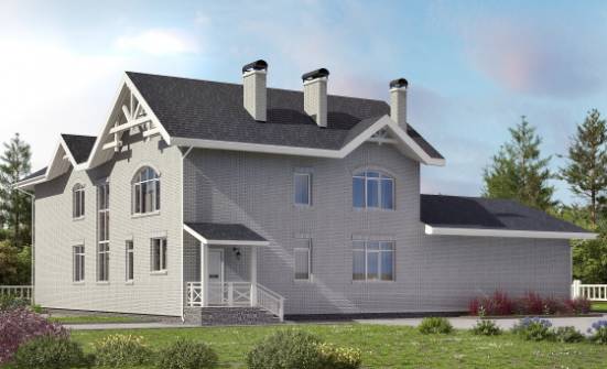 340-004-П Проект двухэтажного дома, большой коттедж из керамзитобетонных блоков Севастополь | Проекты домов от House Expert