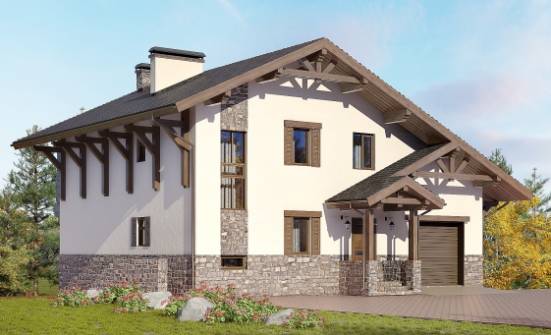 305-002-Л Проект трехэтажного дома мансардой, просторный домик из кирпича Севастополь | Проекты домов от House Expert