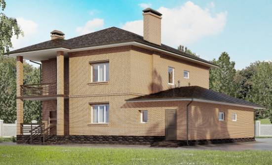245-003-Л Проект двухэтажного дома, гараж, классический дом из кирпича Севастополь | Проекты домов от House Expert