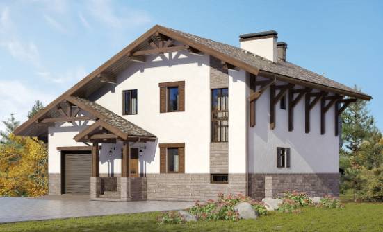 305-002-П Проект трехэтажного дома с мансардой, огромный домик из кирпича Севастополь | Проекты домов от House Expert