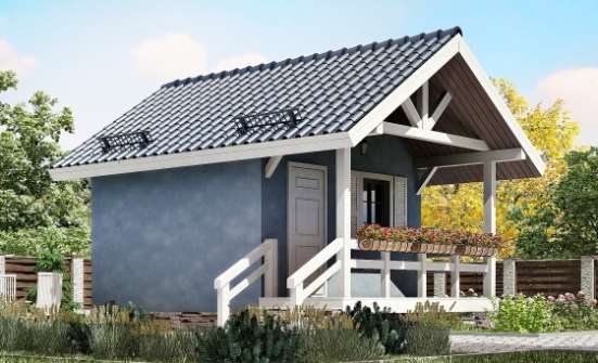 020-001-Л Проект одноэтажного дома, бюджетный коттедж из дерева Севастополь | Проекты одноэтажных домов от House Expert