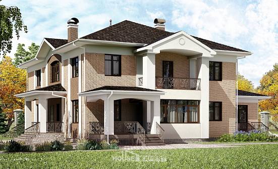 520-001-П Проект трехэтажного дома, большой домик из арболита Севастополь | Проекты домов от House Expert