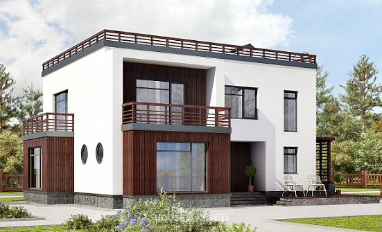 215-002-П Проект двухэтажного дома, классический домик из газобетона Севастополь | Проекты домов от House Expert