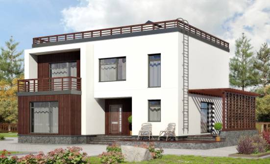 215-002-П Проект двухэтажного дома, классический домик из газобетона Севастополь | Проекты домов от House Expert
