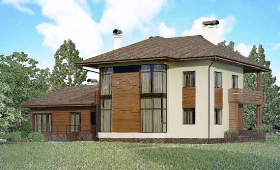 300-001-П Проект двухэтажного дома, классический загородный дом из кирпича Севастополь | Проекты домов от House Expert