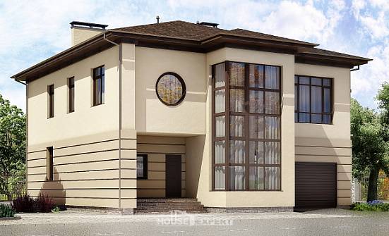 300-006-П Проект двухэтажного дома, гараж, классический коттедж из кирпича Севастополь | Проекты домов от House Expert