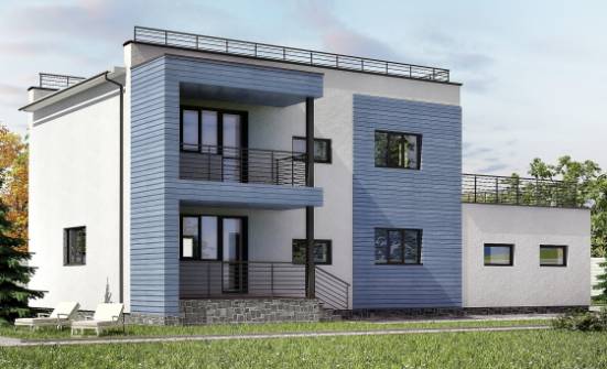 180-012-Л Проект двухэтажного дома и гаражом, уютный загородный дом из кирпича Севастополь | Проекты домов от House Expert