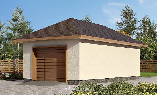 040-001-П Проект гаража из поризованных блоков Севастополь | Проекты домов от House Expert