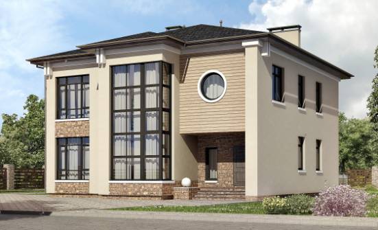 300-005-Л Проект двухэтажного дома, огромный дом из кирпича Севастополь | Проекты домов от House Expert