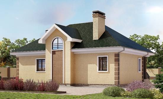150-013-Л Проект двухэтажного дома мансардой, простой дом из кирпича Севастополь | Проекты домов от House Expert