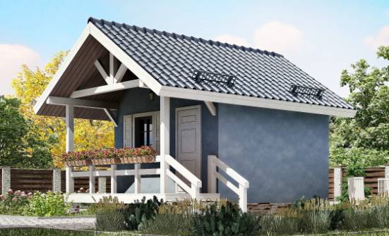 020-001-П Проект одноэтажного дома, скромный дом из дерева Севастополь | Проекты одноэтажных домов от House Expert