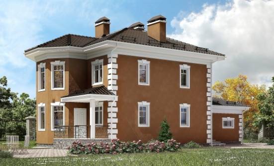 150-006-П Проект двухэтажного дома и гаражом, бюджетный домик из газосиликатных блоков Севастополь | Проекты домов от House Expert