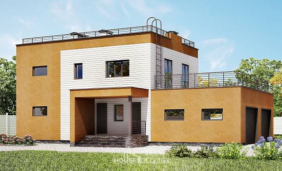 180-012-П Проект двухэтажного дома и гаражом, простой домик из кирпича Севастополь | Проекты домов от House Expert
