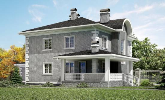 245-004-Л Проект двухэтажного дома, гараж, красивый дом из кирпича Севастополь | Проекты домов от House Expert