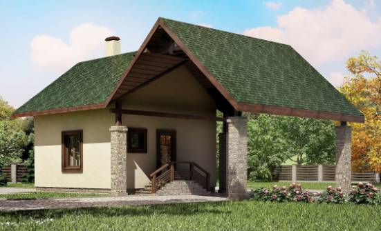 060-001-Л Проект двухэтажного дома мансардный этаж и гаражом, маленький дом из теплоблока Севастополь | Проекты домов от House Expert