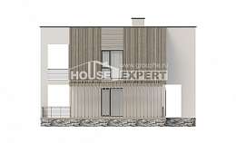 150-017-П Проект двухэтажного дома, компактный загородный дом из пеноблока, Севастополь
