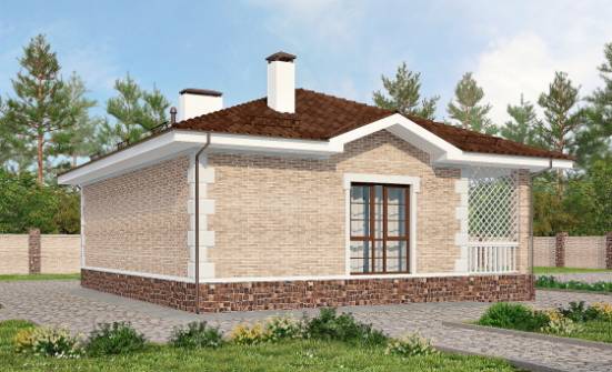 065-002-П Проект бани из кирпича Севастополь | Проекты домов от House Expert