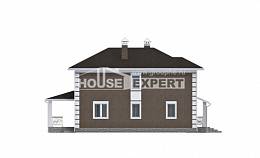 185-002-П Проект двухэтажного дома, простой коттедж из газосиликатных блоков Севастополь, House Expert
